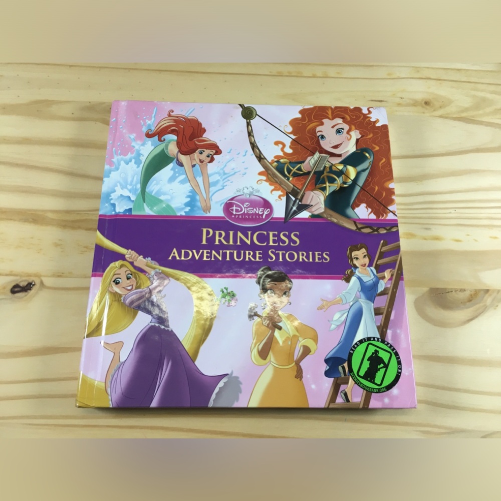 Disney Princess Adventure Stories Pink Illustrated Kids Book  (Hardcover) Family